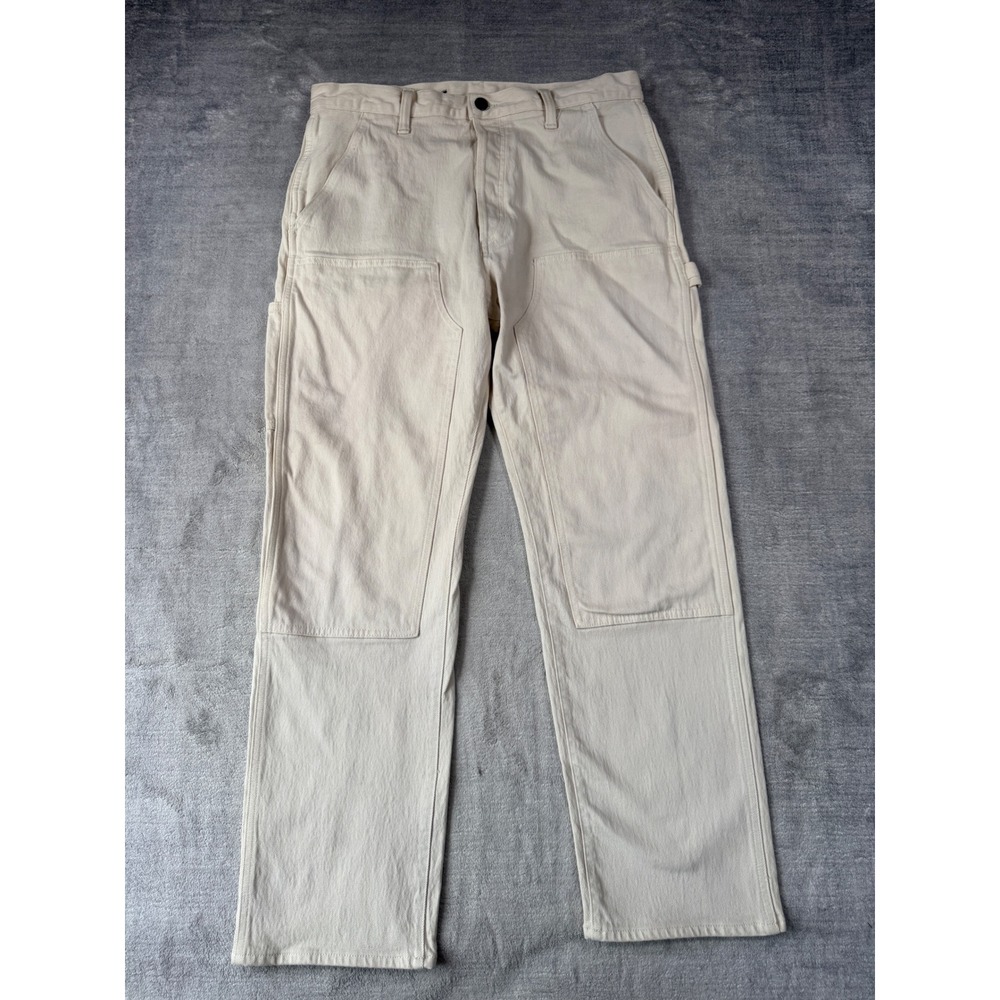 Gap Pants Men 32x30 Cream Double Knee Carpenter Gapflex Workwear Utility